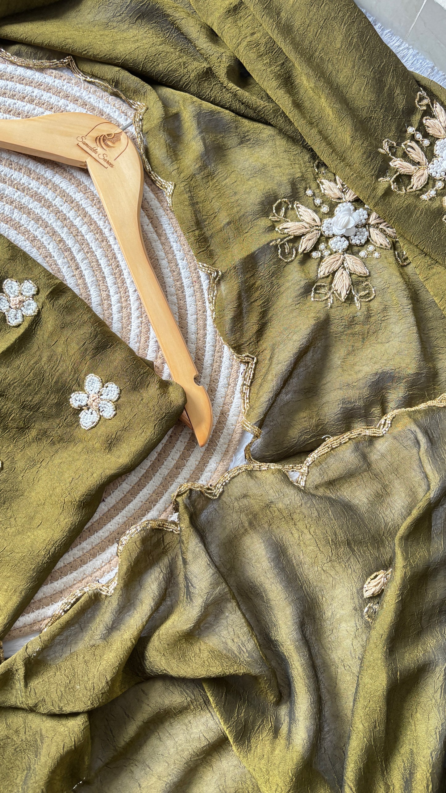 Satin silk saree