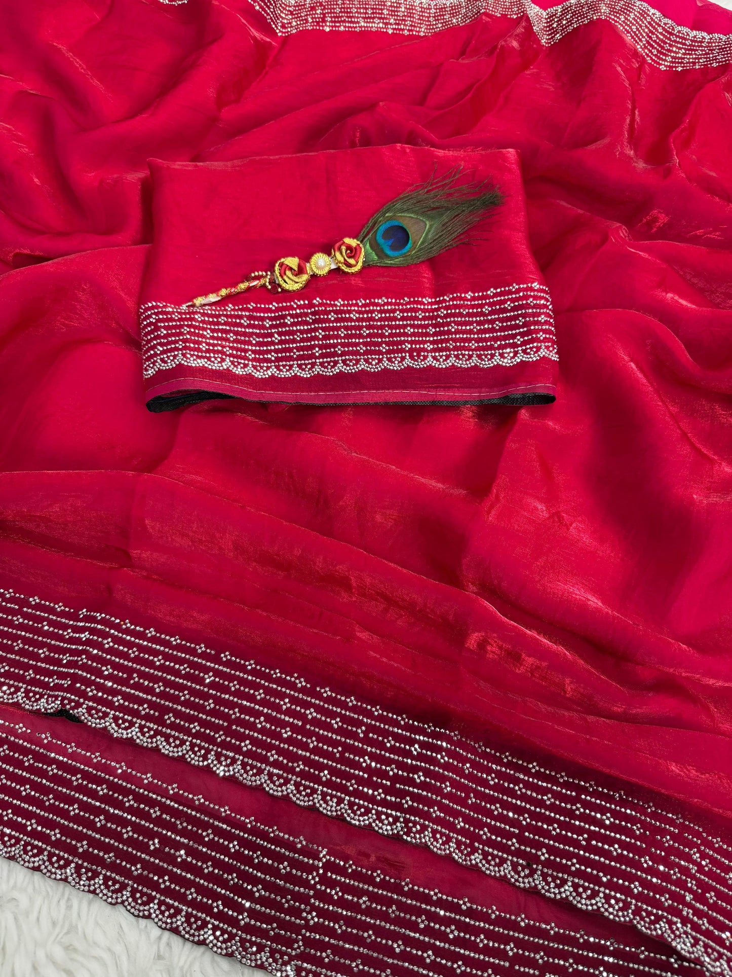 Space silk saree