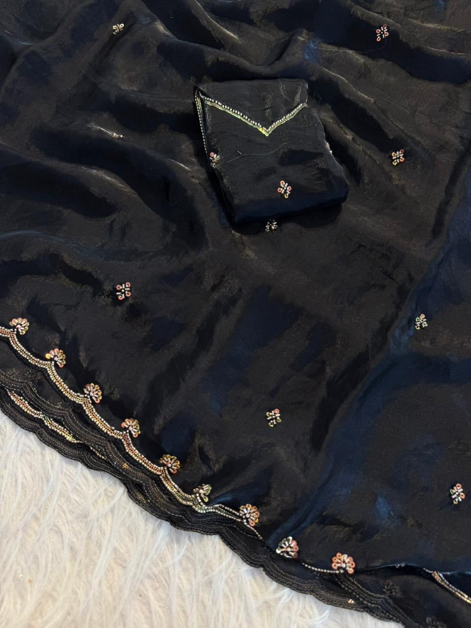 Space silk saree
