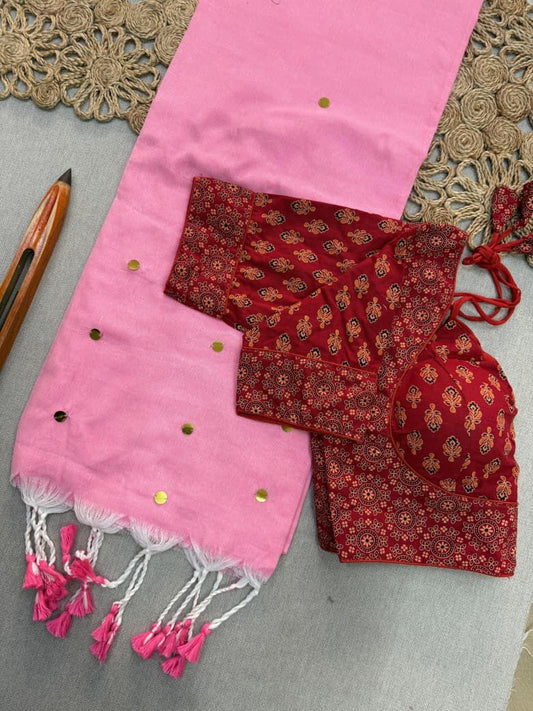 KHADI COTTON With Gini Work