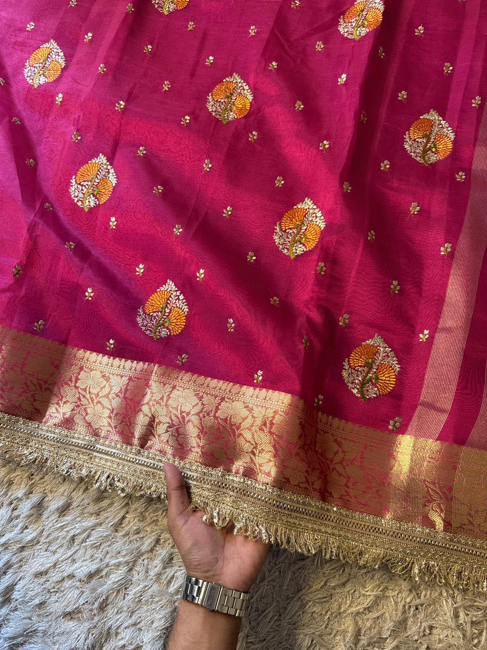 Tissue silk saree