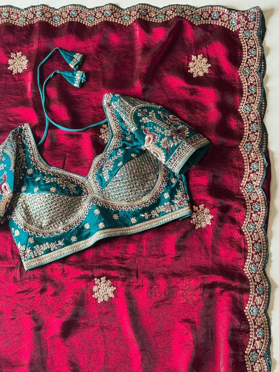 Premium space silk saree