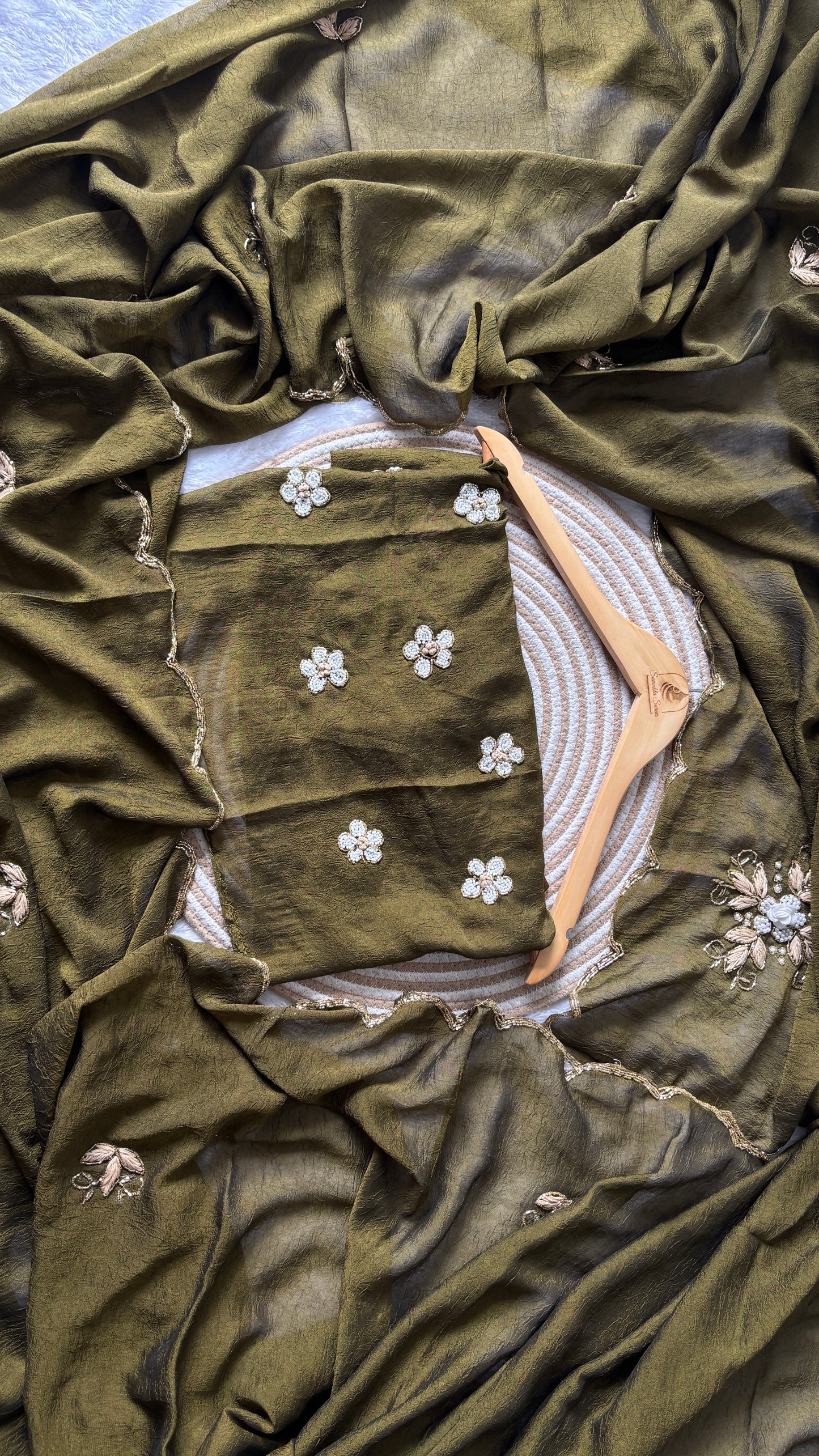 Satin silk saree