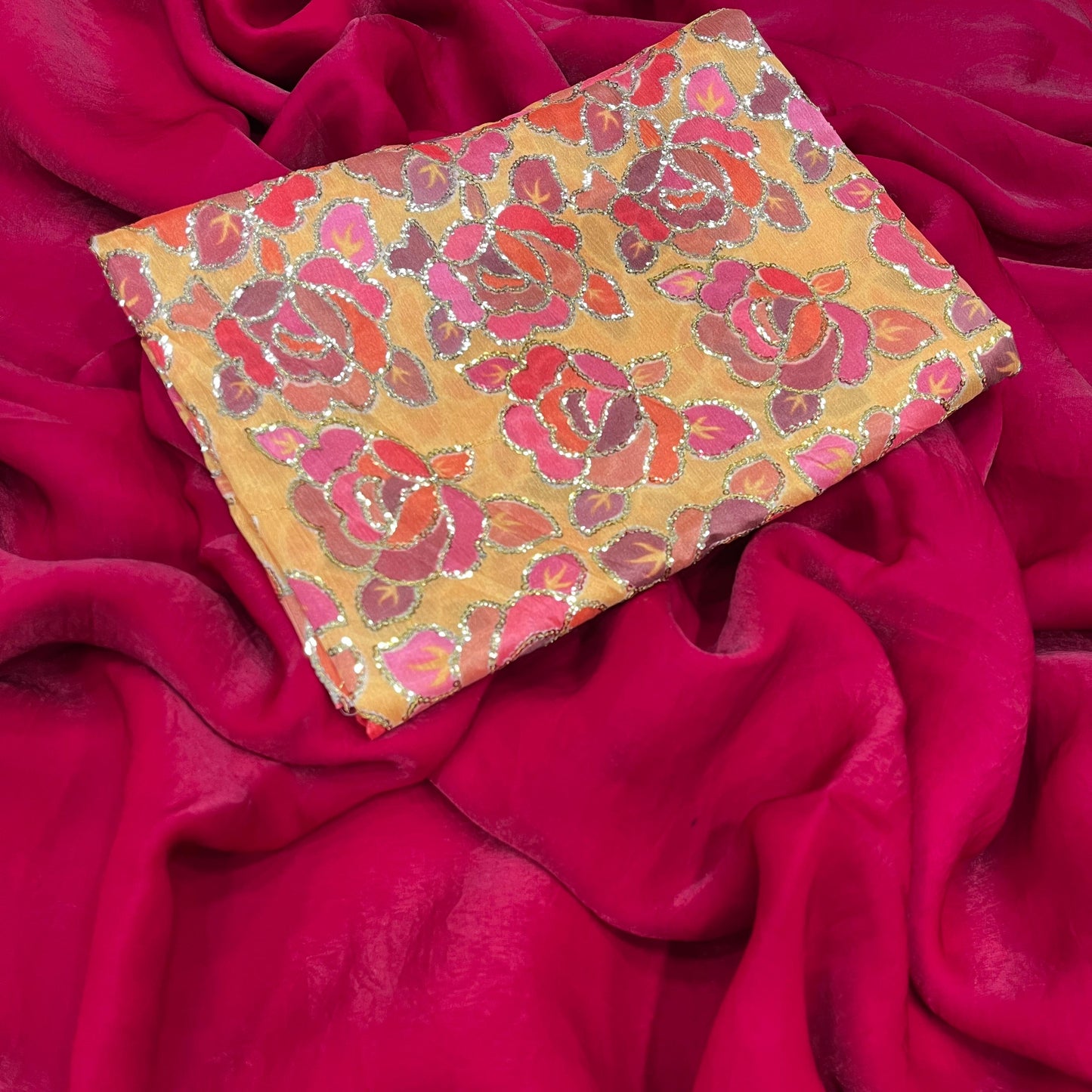 Space silk saree