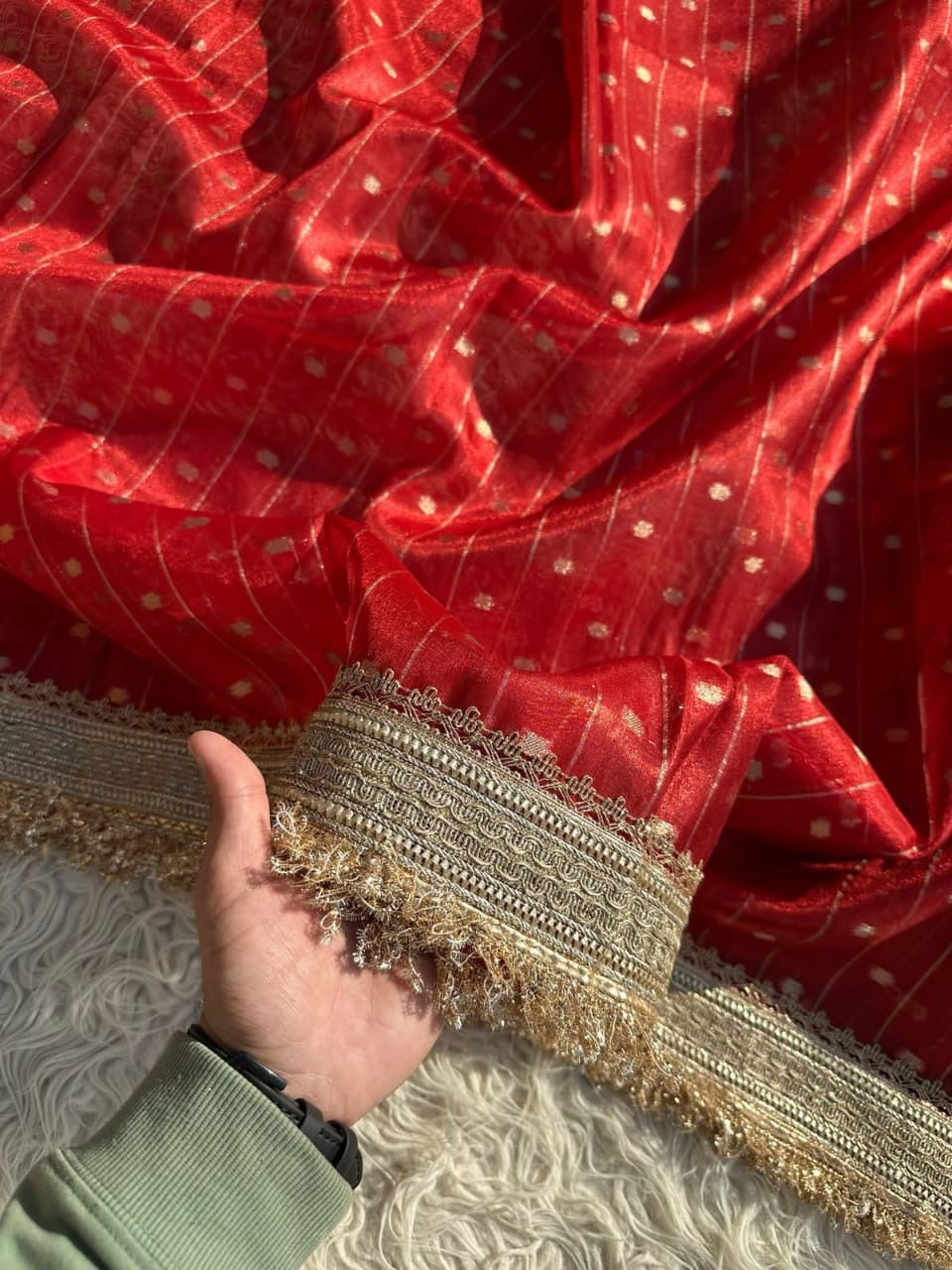 Banarasi tissue organza saree