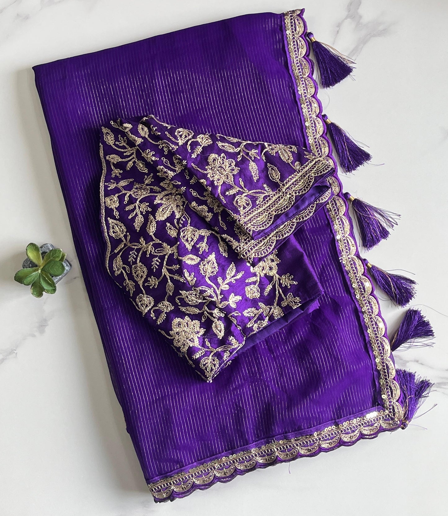 Pure chiffon georgette saree