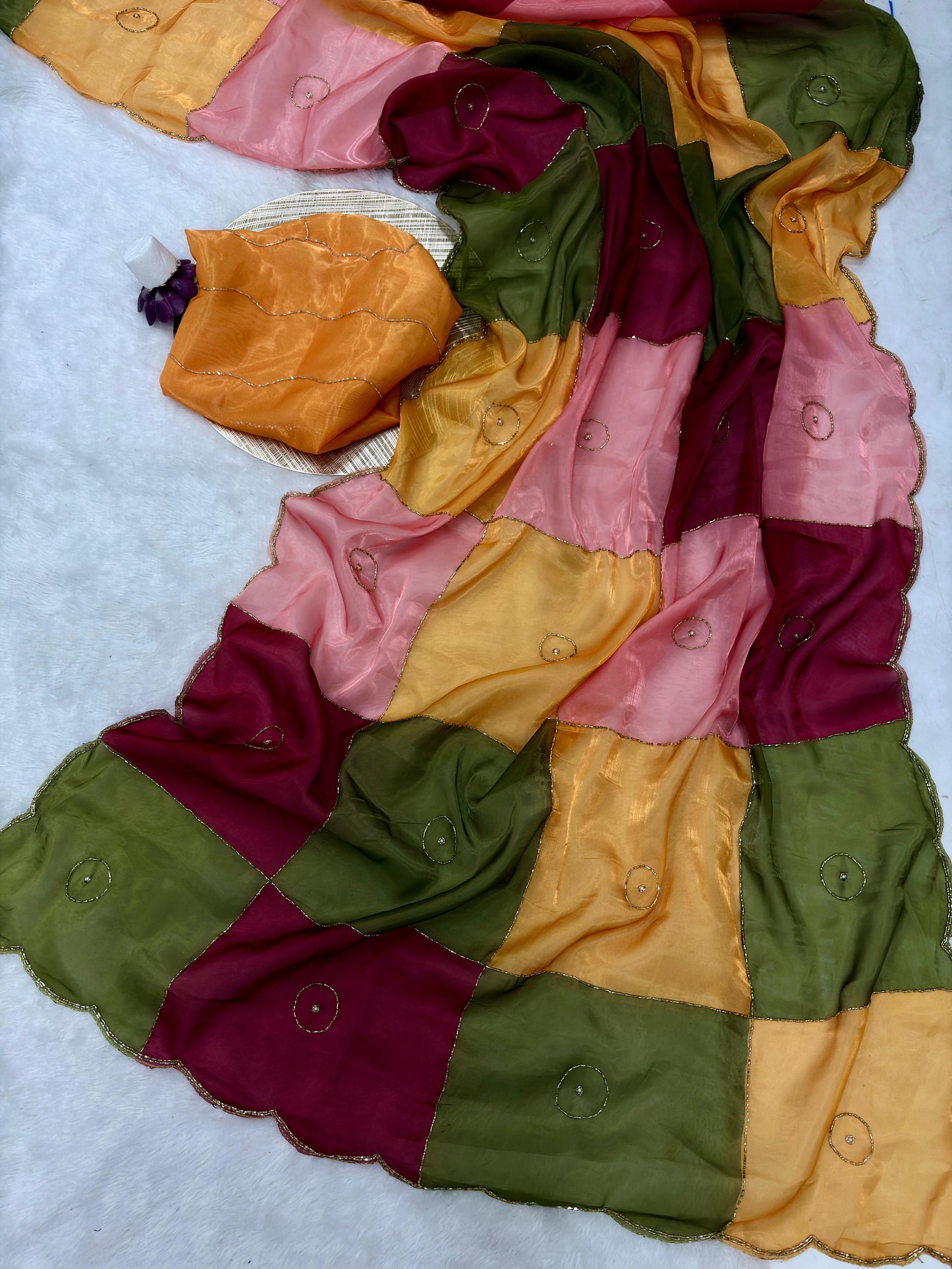 Soft space silk saree