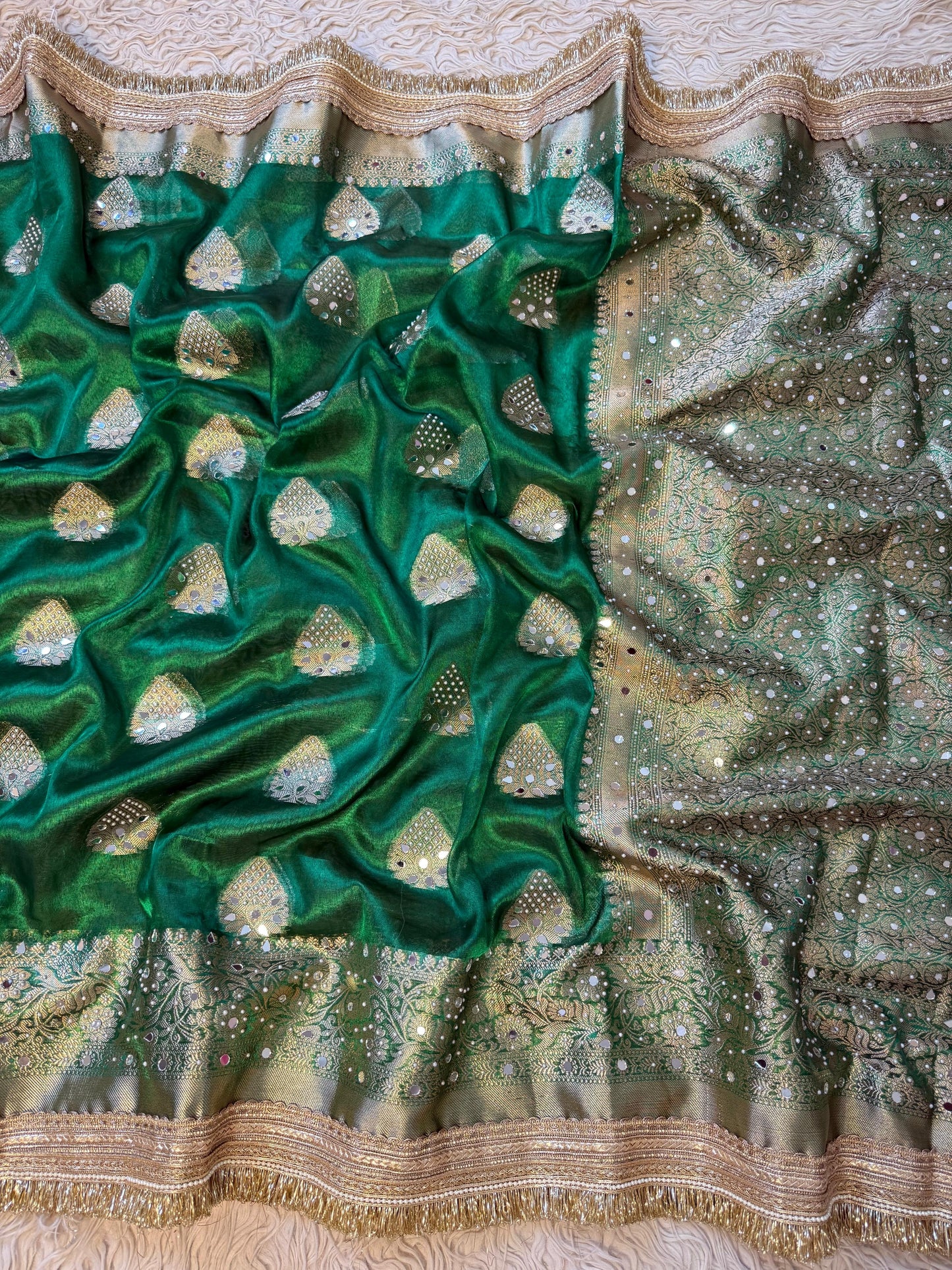 Banarasi maharani tissue saree
