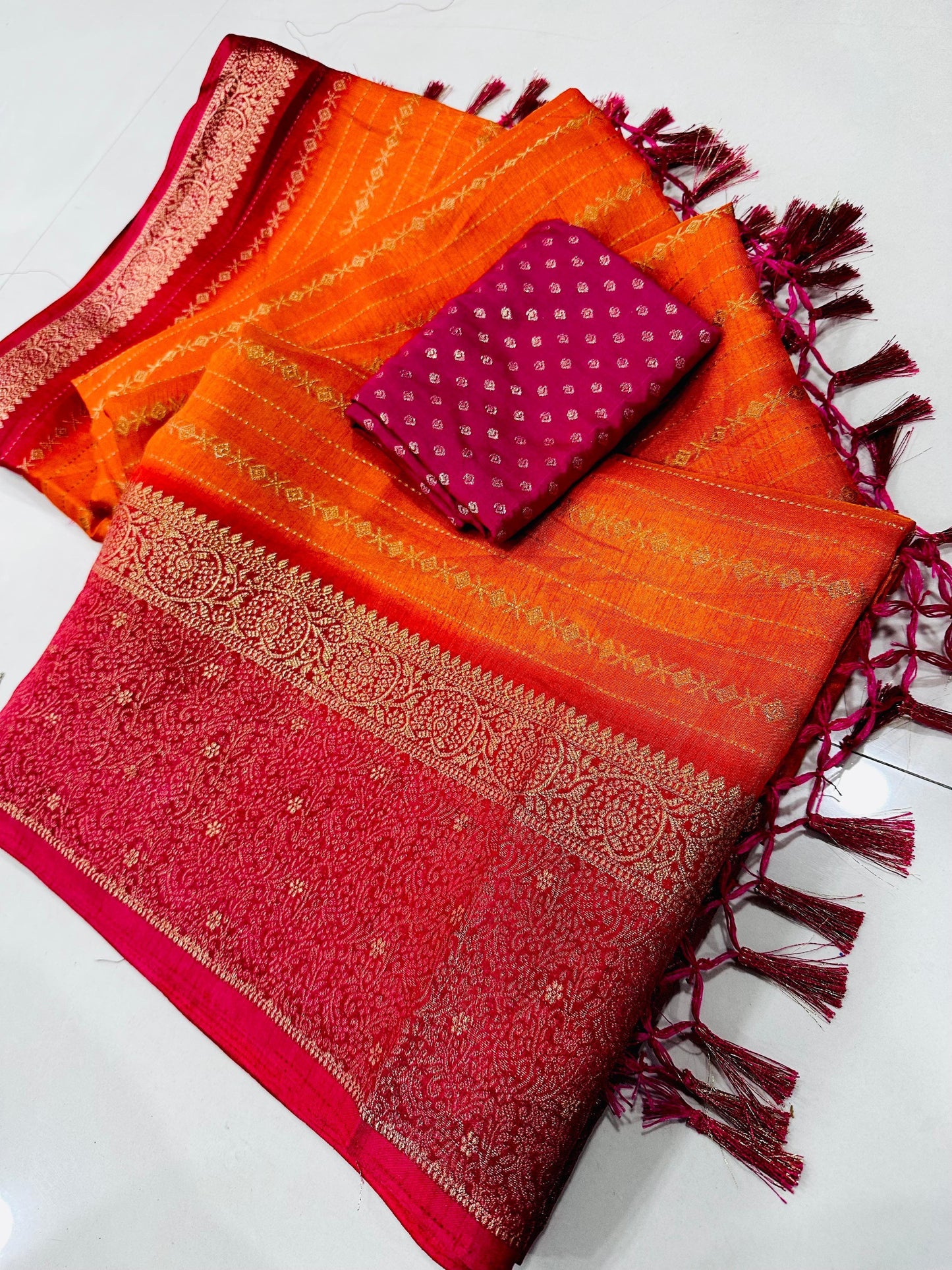 Semi dola saree