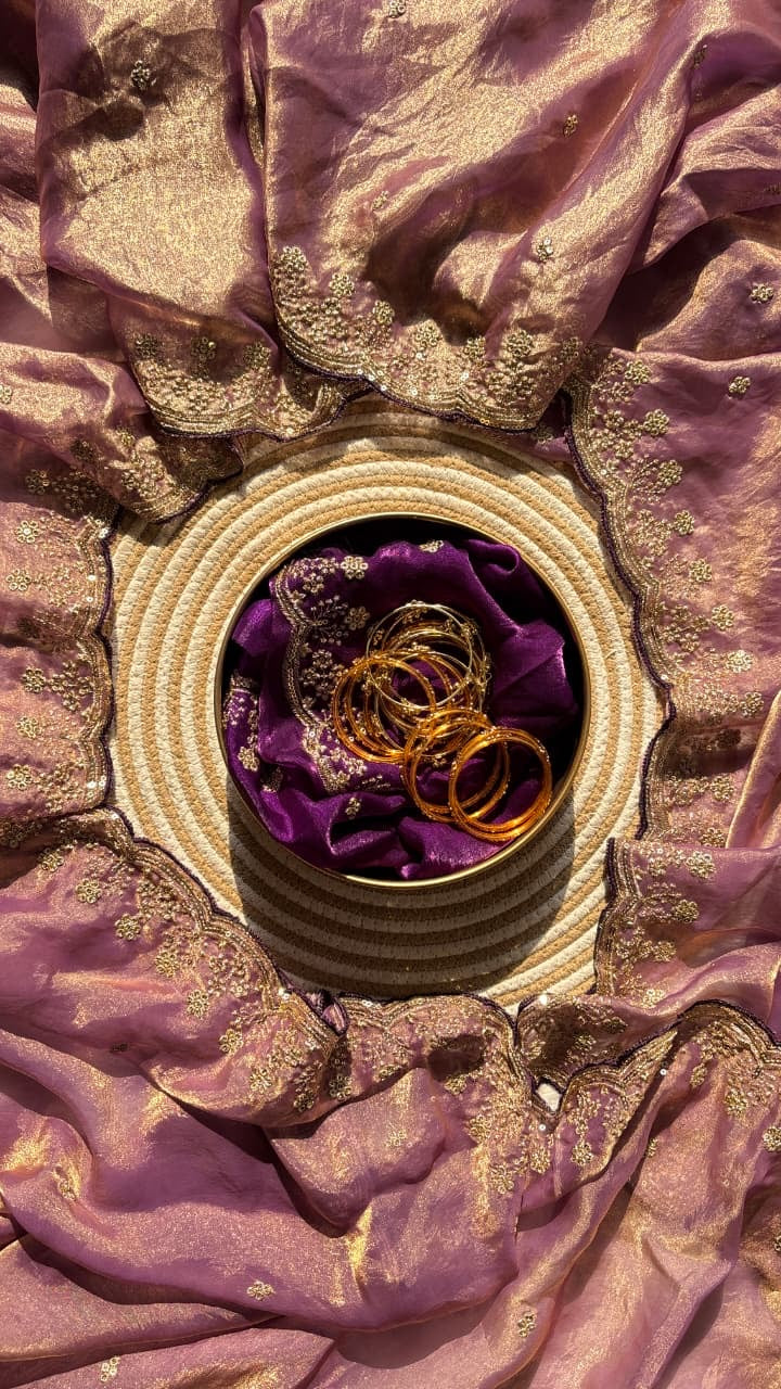Satin silk saree