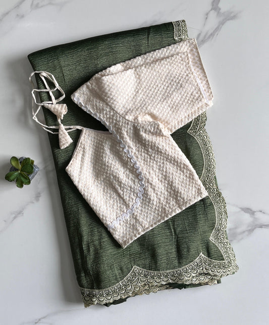 Crunchy crush saree