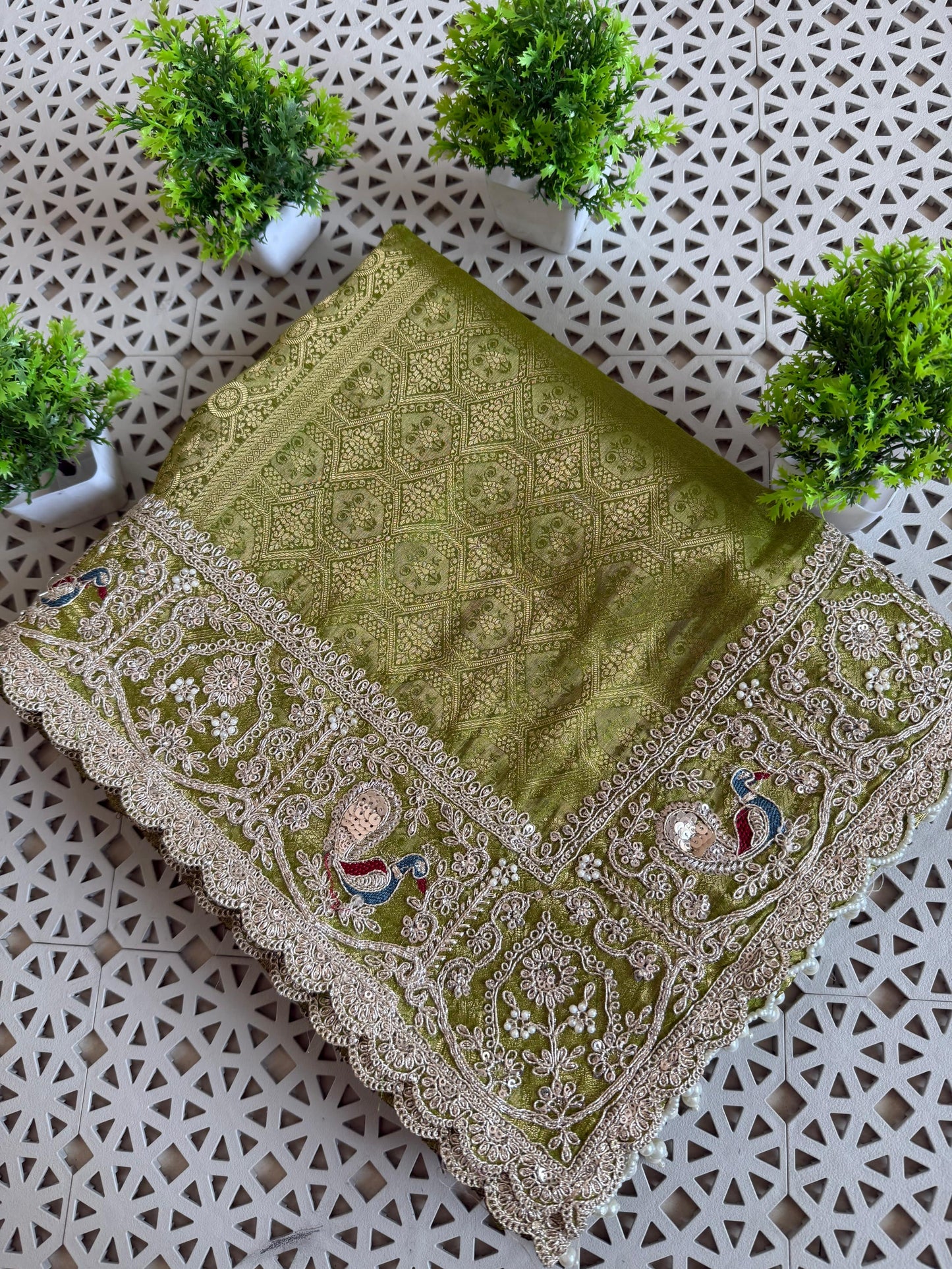 Pure Soft Tissue Silk Saree