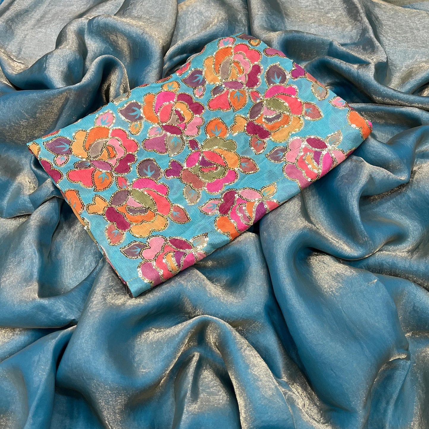 Space silk saree