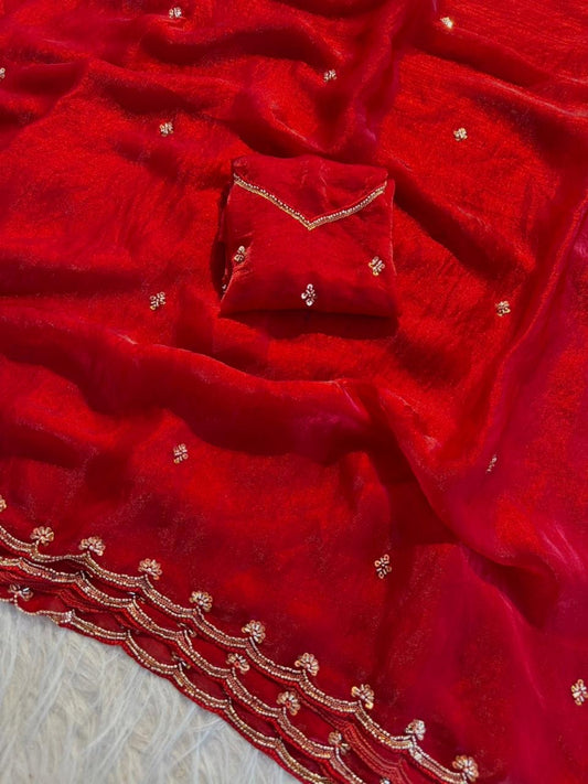 Space silk saree