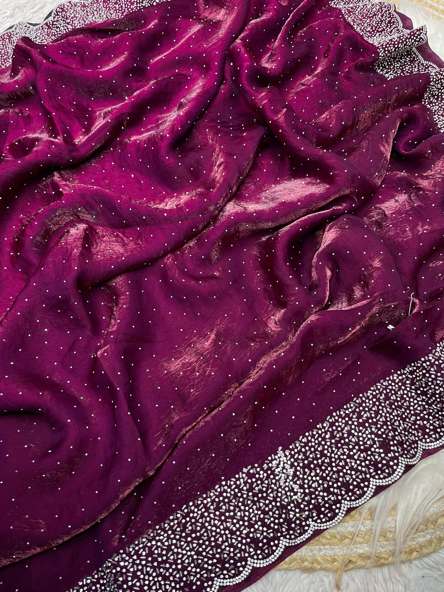 Space silk saree