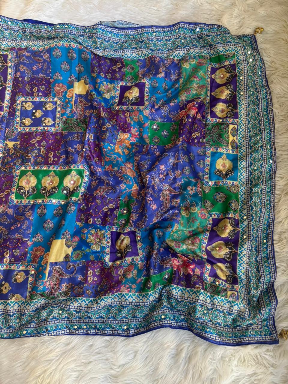 Soft Chinnon with beautiful print