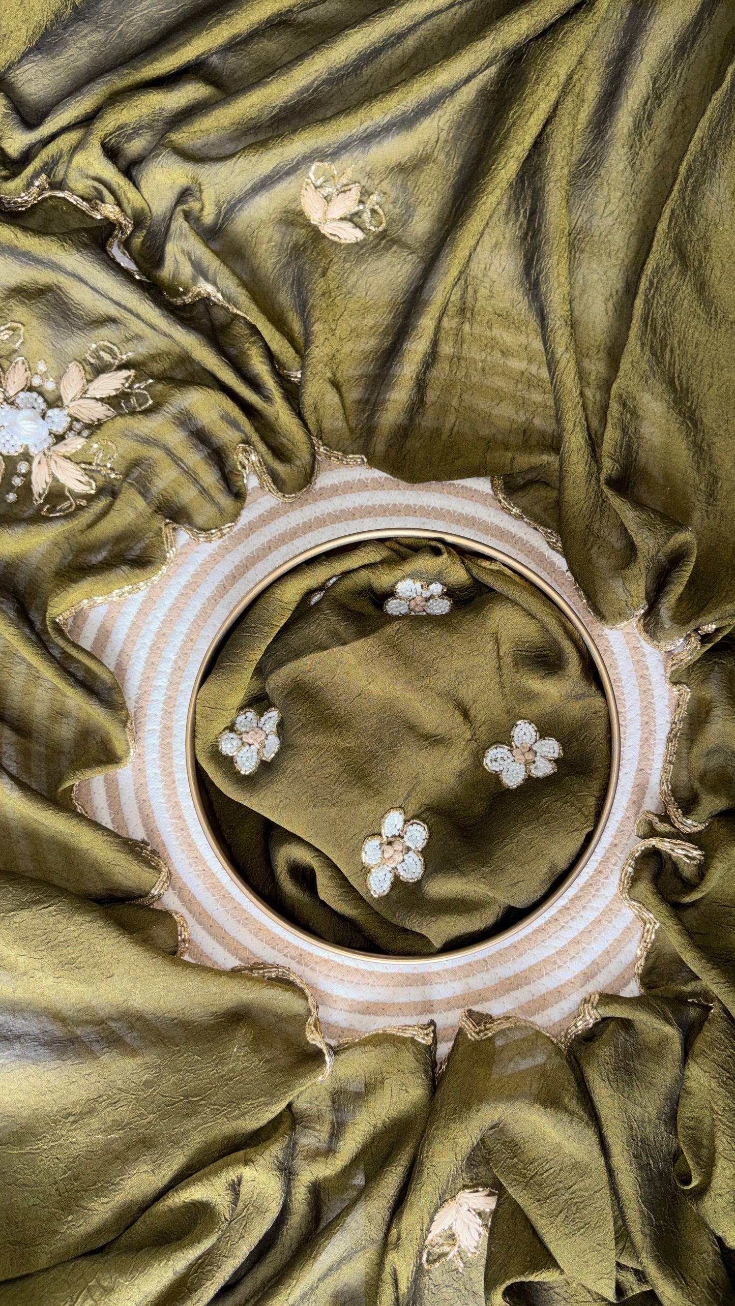 Satin silk saree
