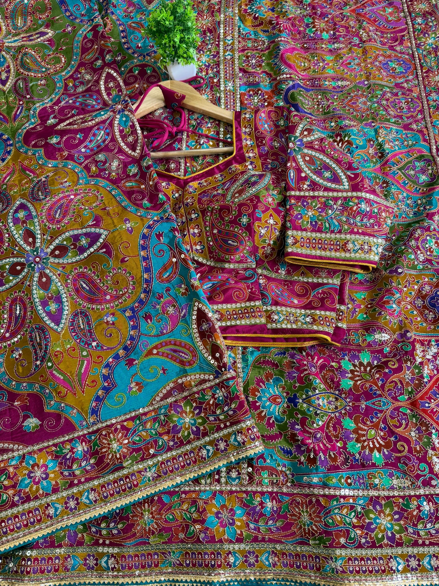 Pure Viscose Saree With Multi Colored
