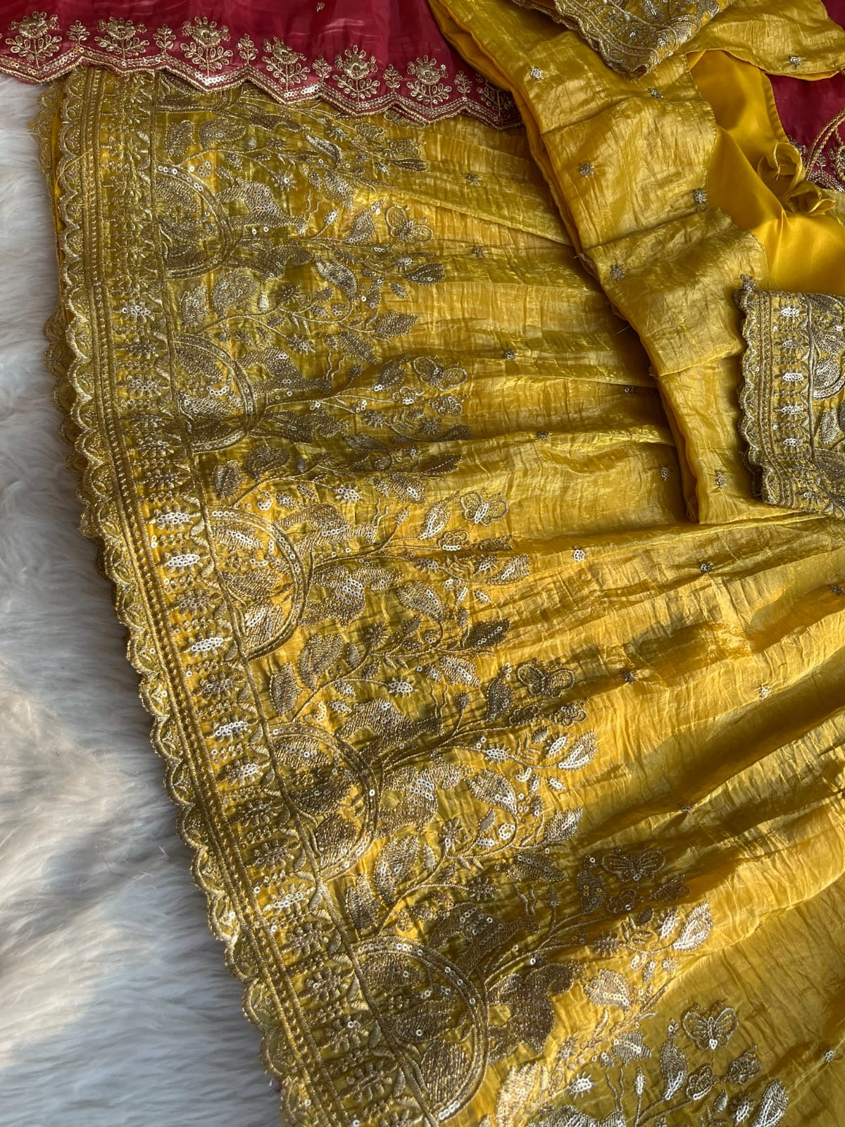 Gold crush lehenga