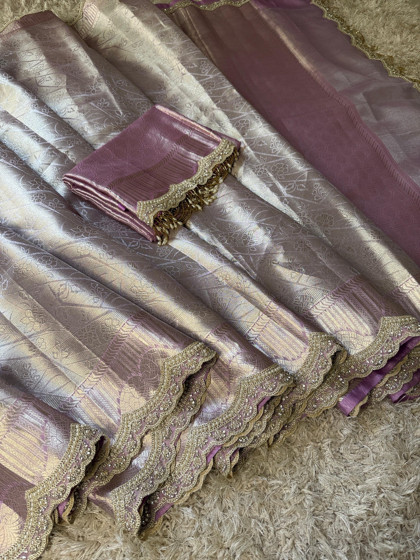 Kanjivaram bridal Waskat Banarasi Silk Saree