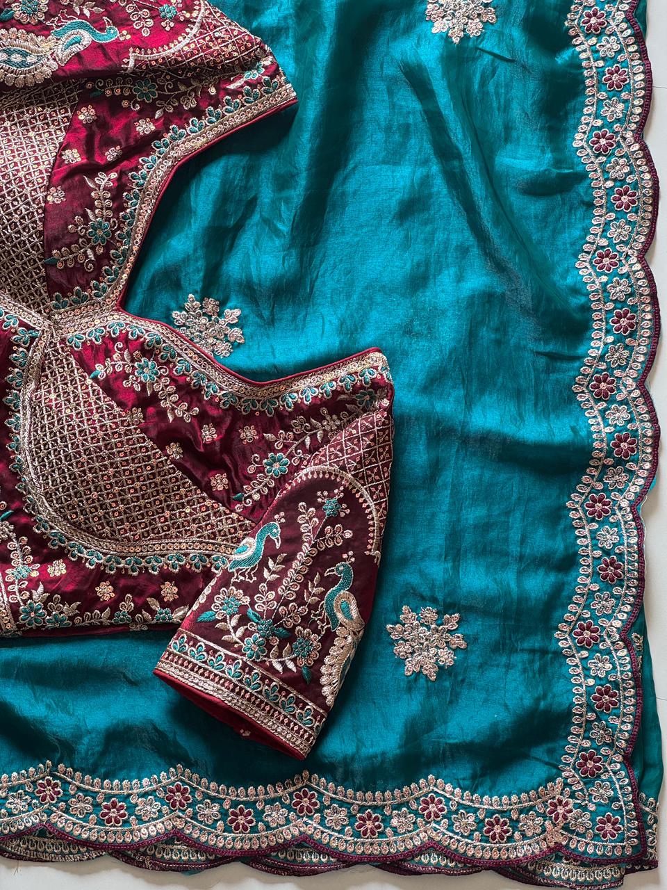 Premium space silk saree