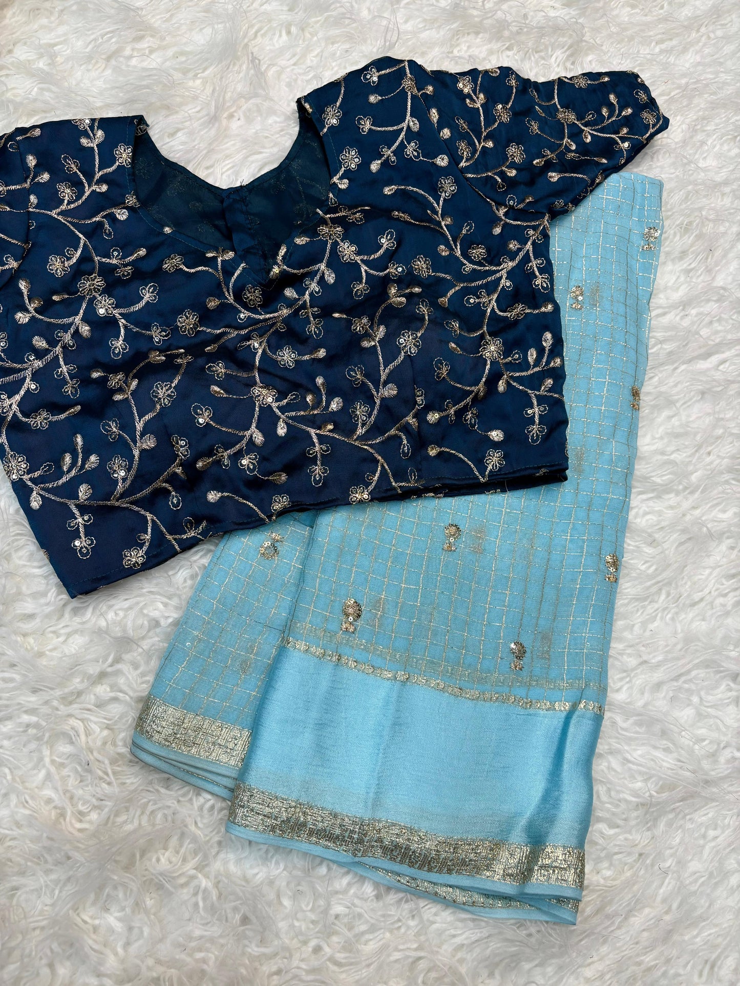 Pure viscose georgette saree