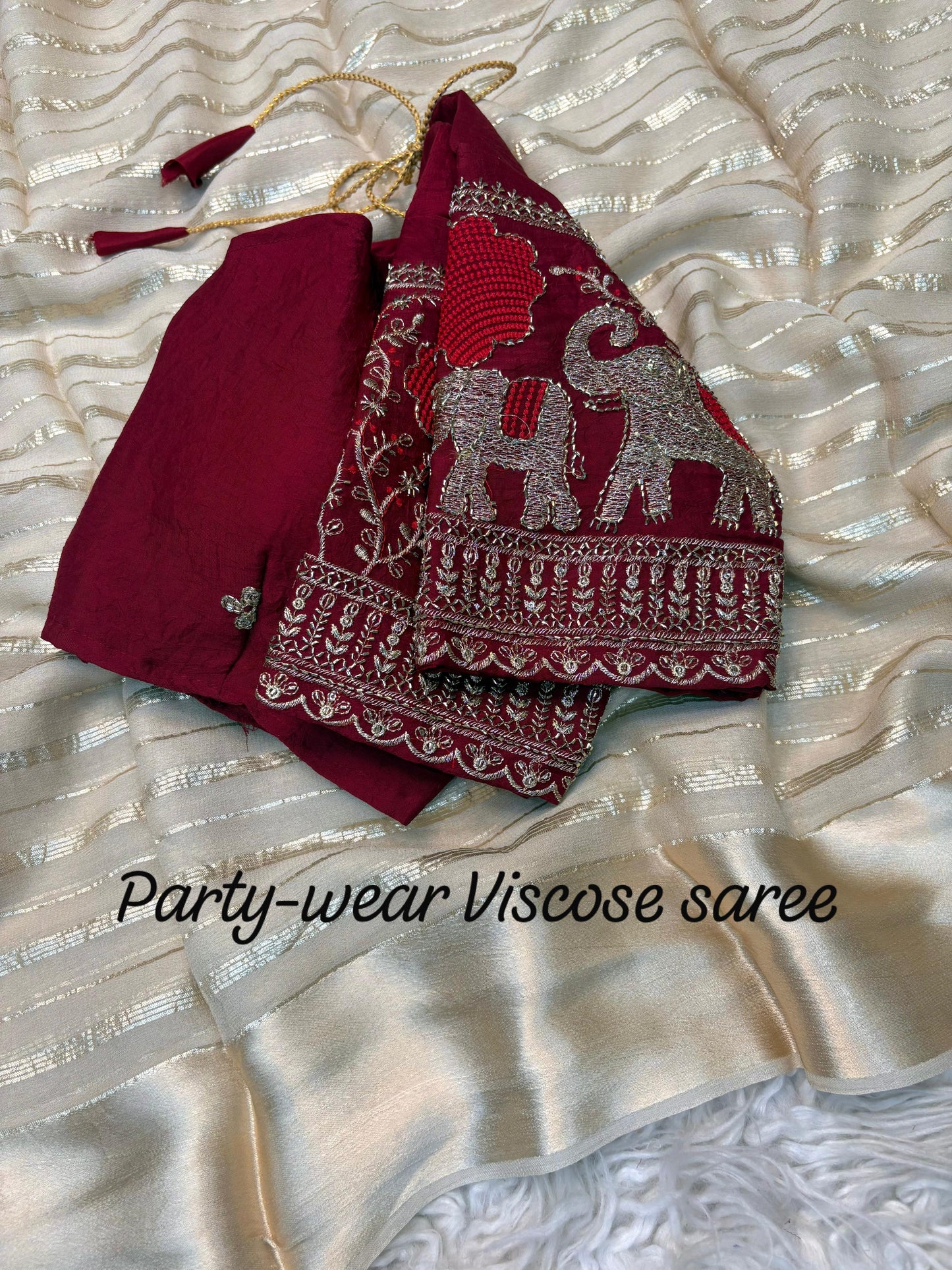 Viscose saree
