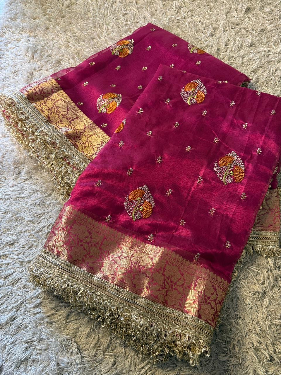Tissue silk saree