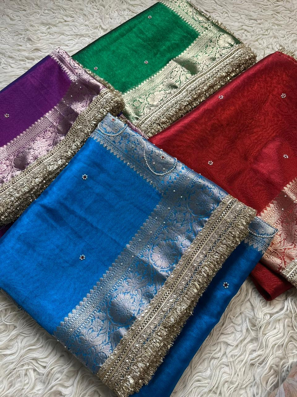 Banarasi maharani tissue saree