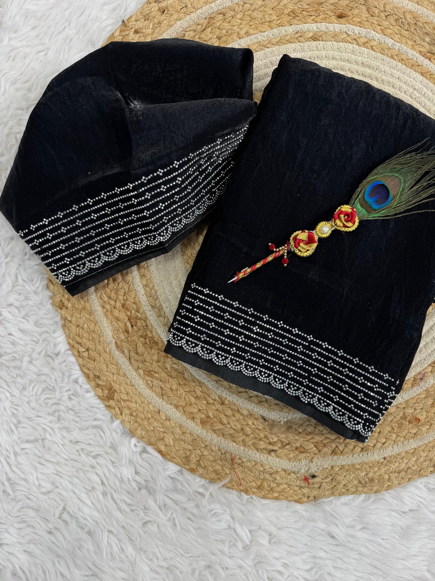 Space silk saree