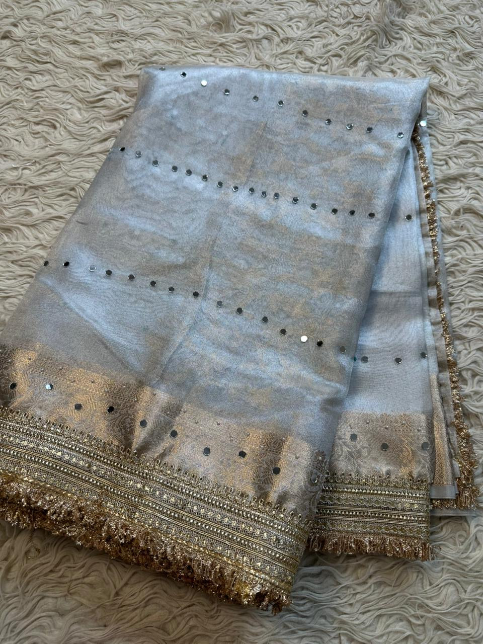 Banarasi maharani tissue in daimond avtar saree