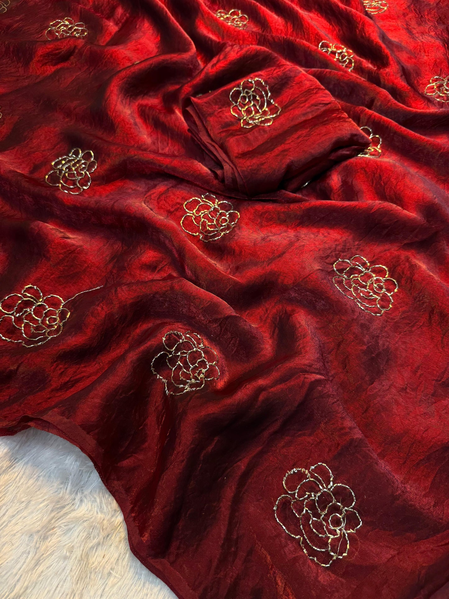Space silk saree