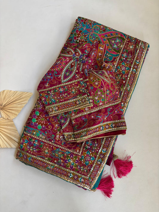 Pure viscous soft fabric  saree