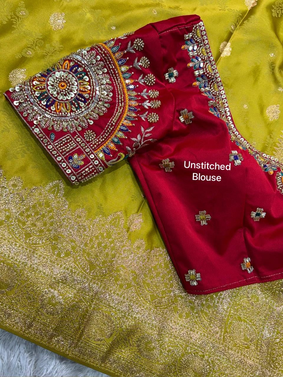 Banarasi satin silk saree