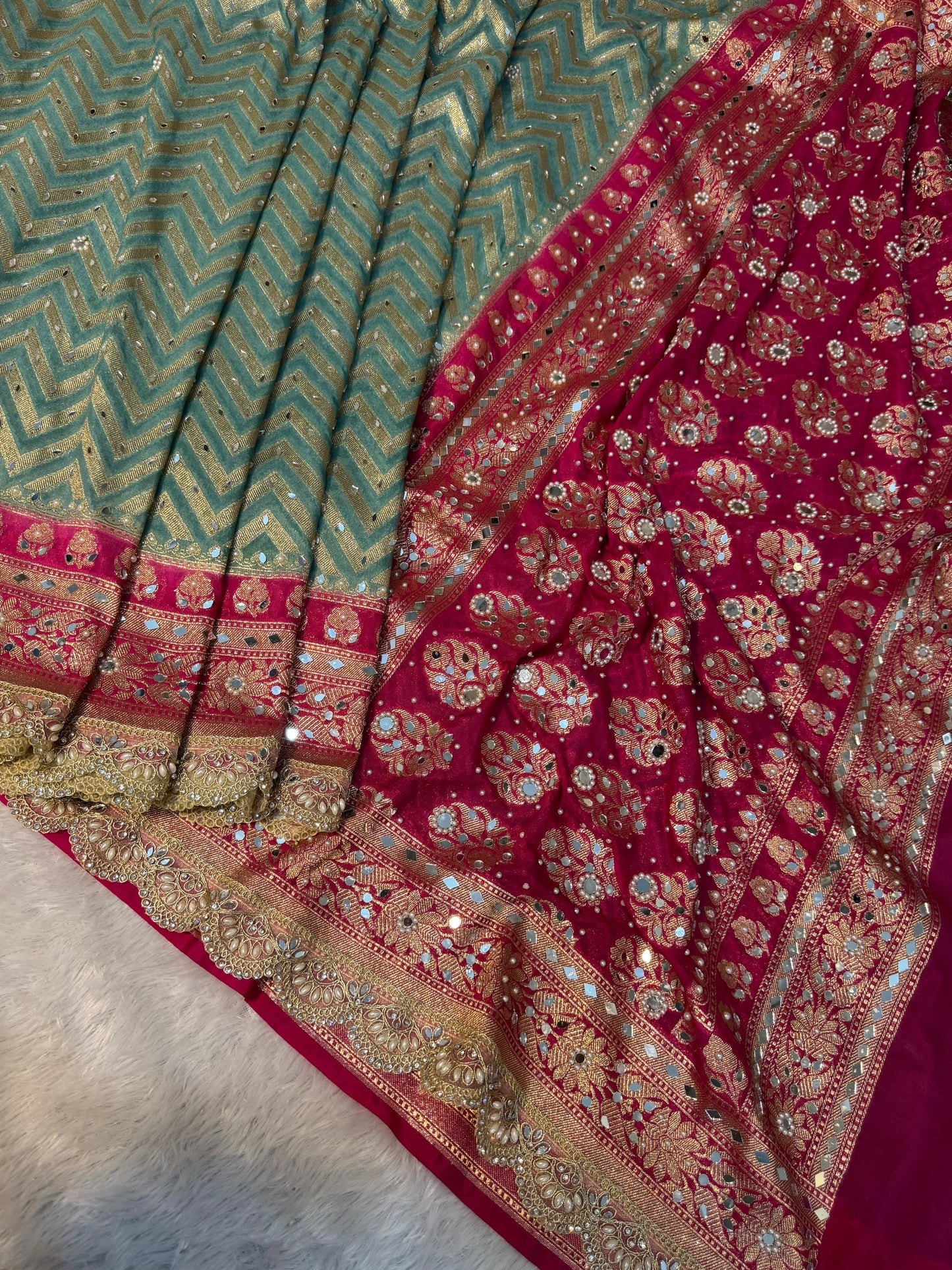 banarasi SOFT KATAN GEORGETTE SILK saree