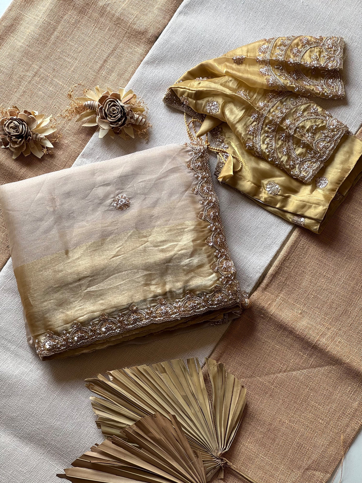 Space silk saree