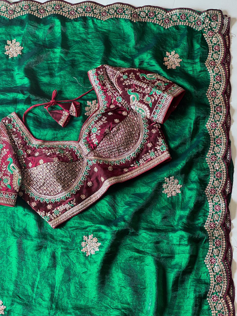 Premium space silk saree