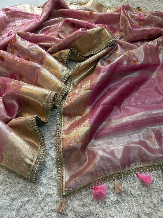 Banarasi Glass Tissue Soft Saree