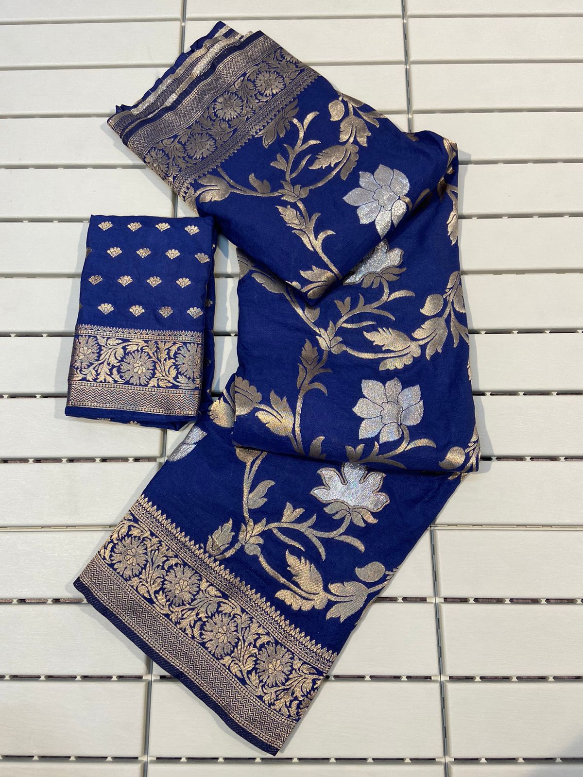 Pure Soft Khadi Georgette Silk Saree
