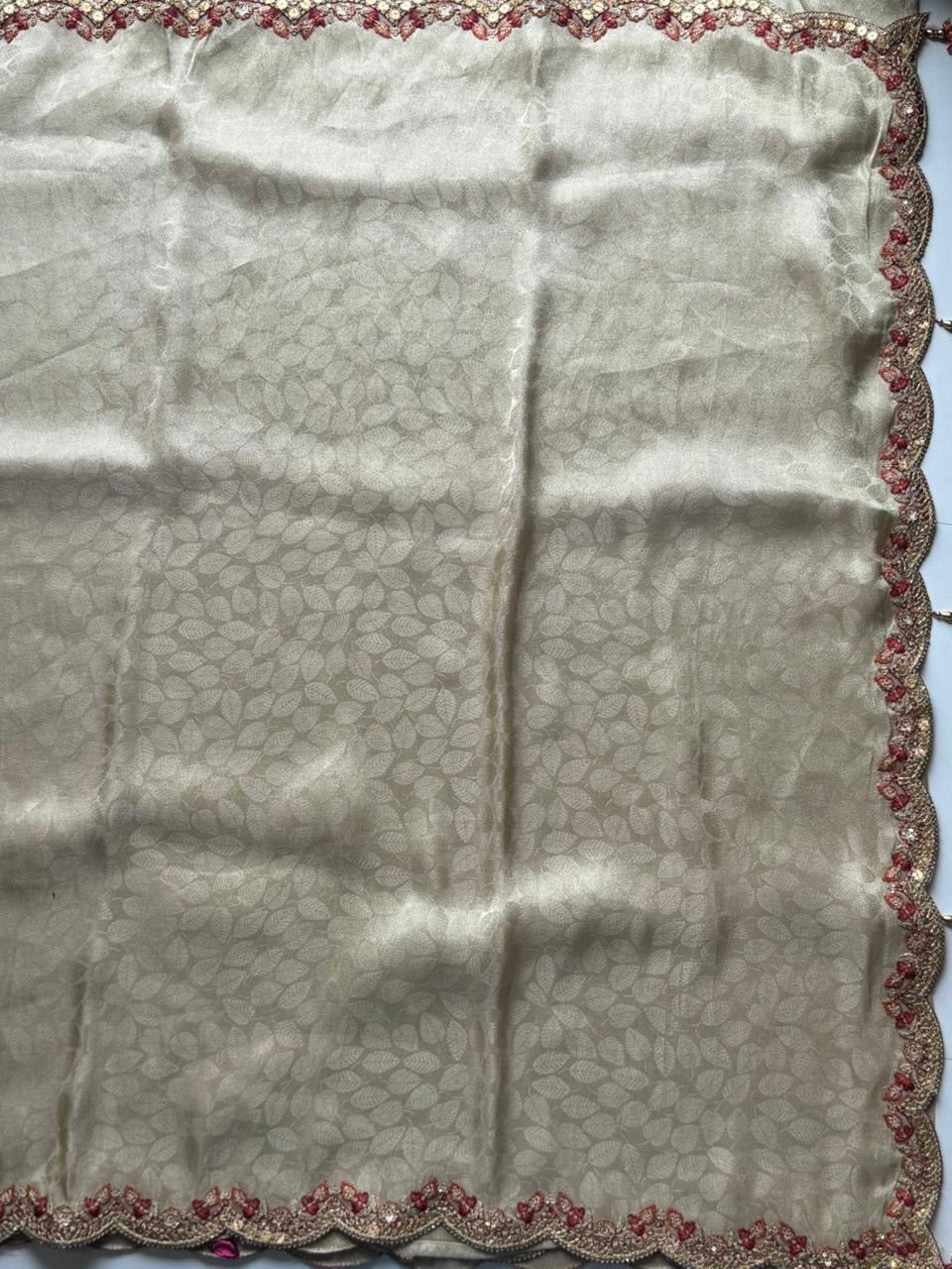 Pure soft dola silk saree
