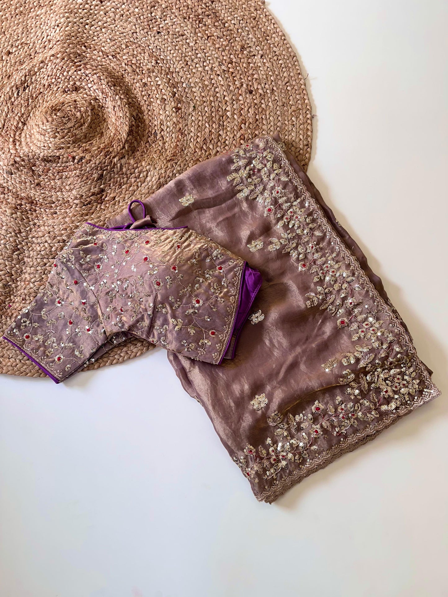 Soft satin silk saree