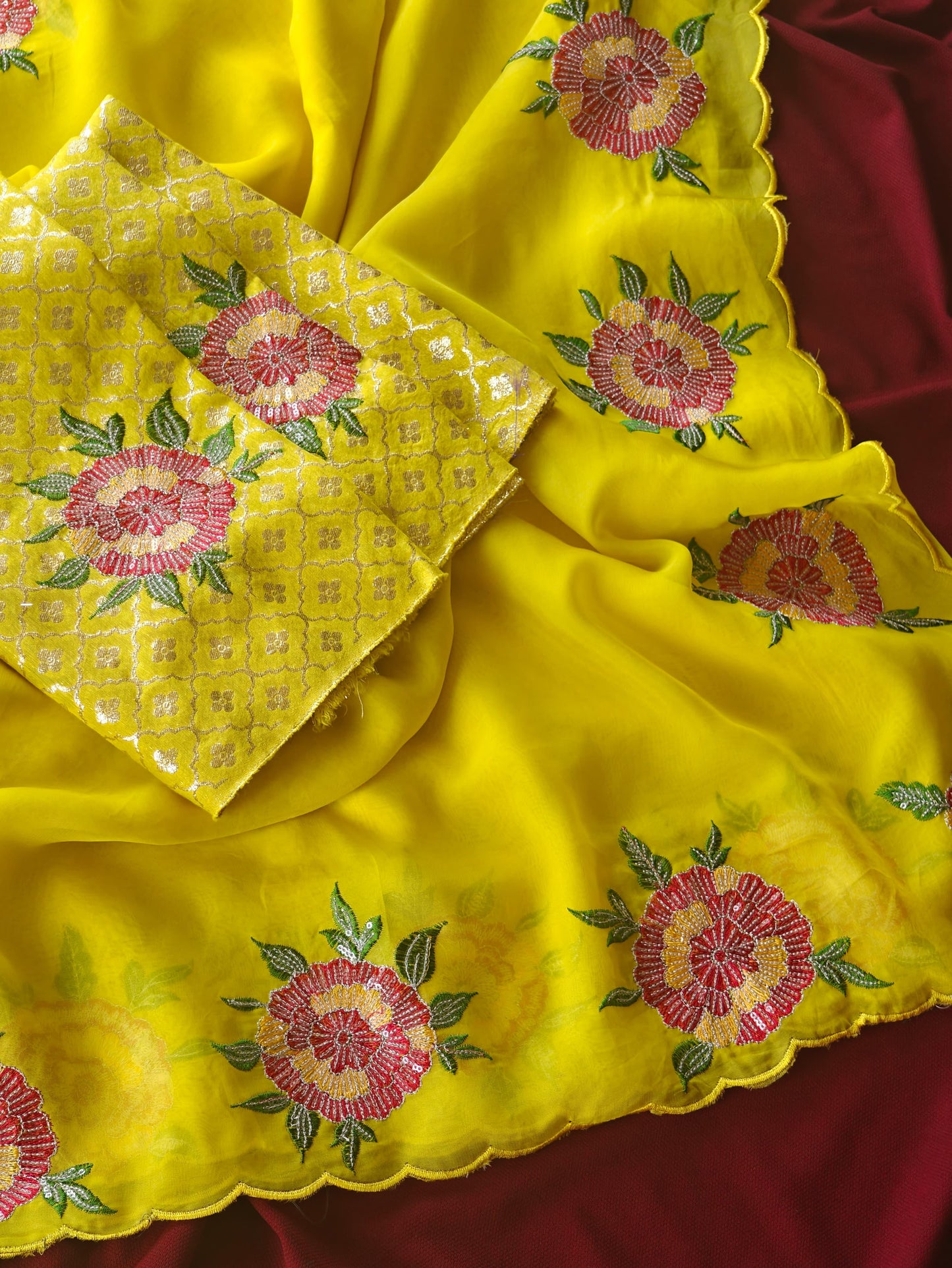 Pure organza sarees