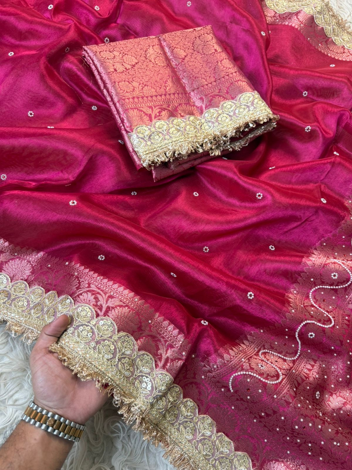 Tissue silk saree