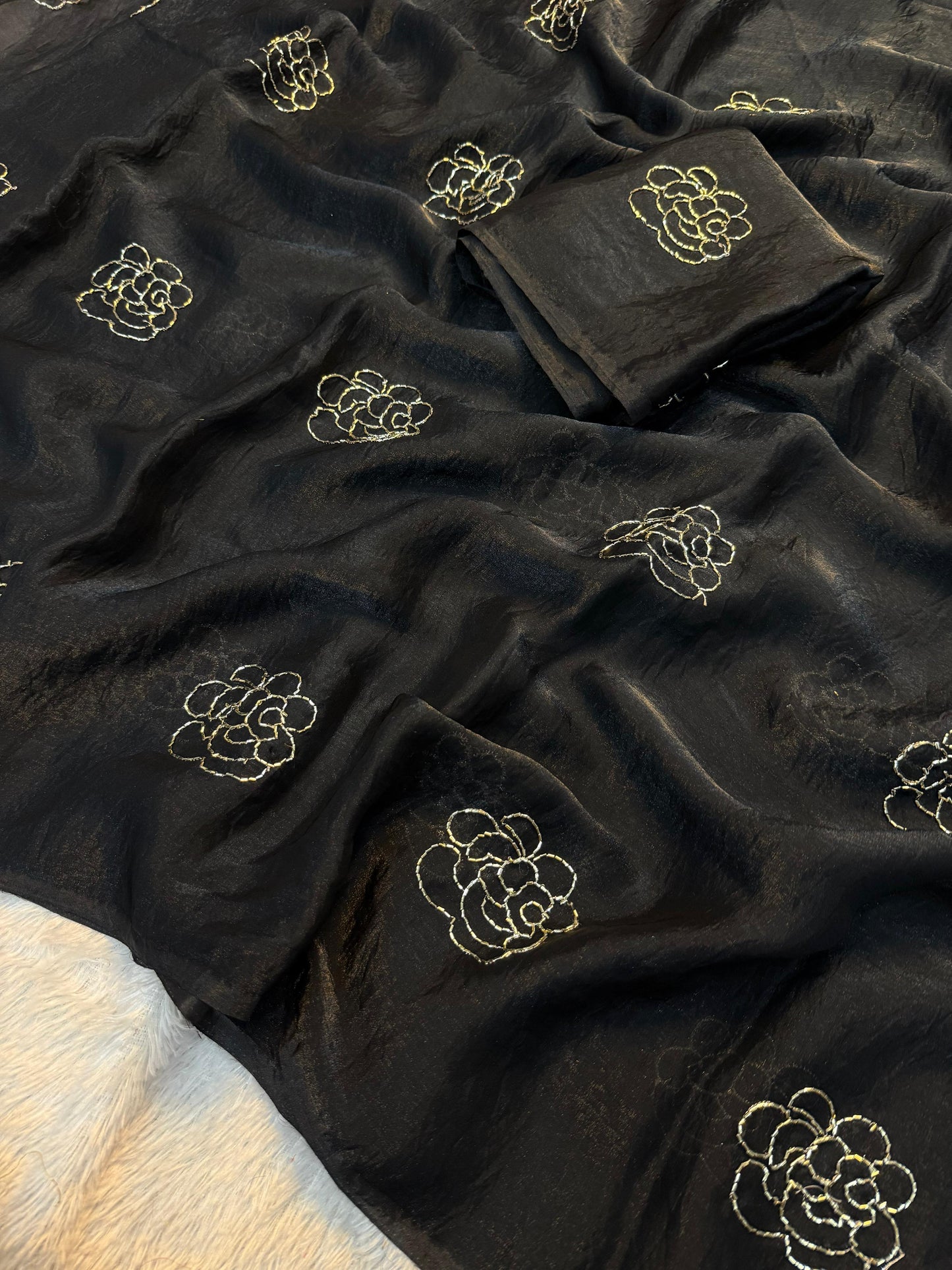 Space silk saree