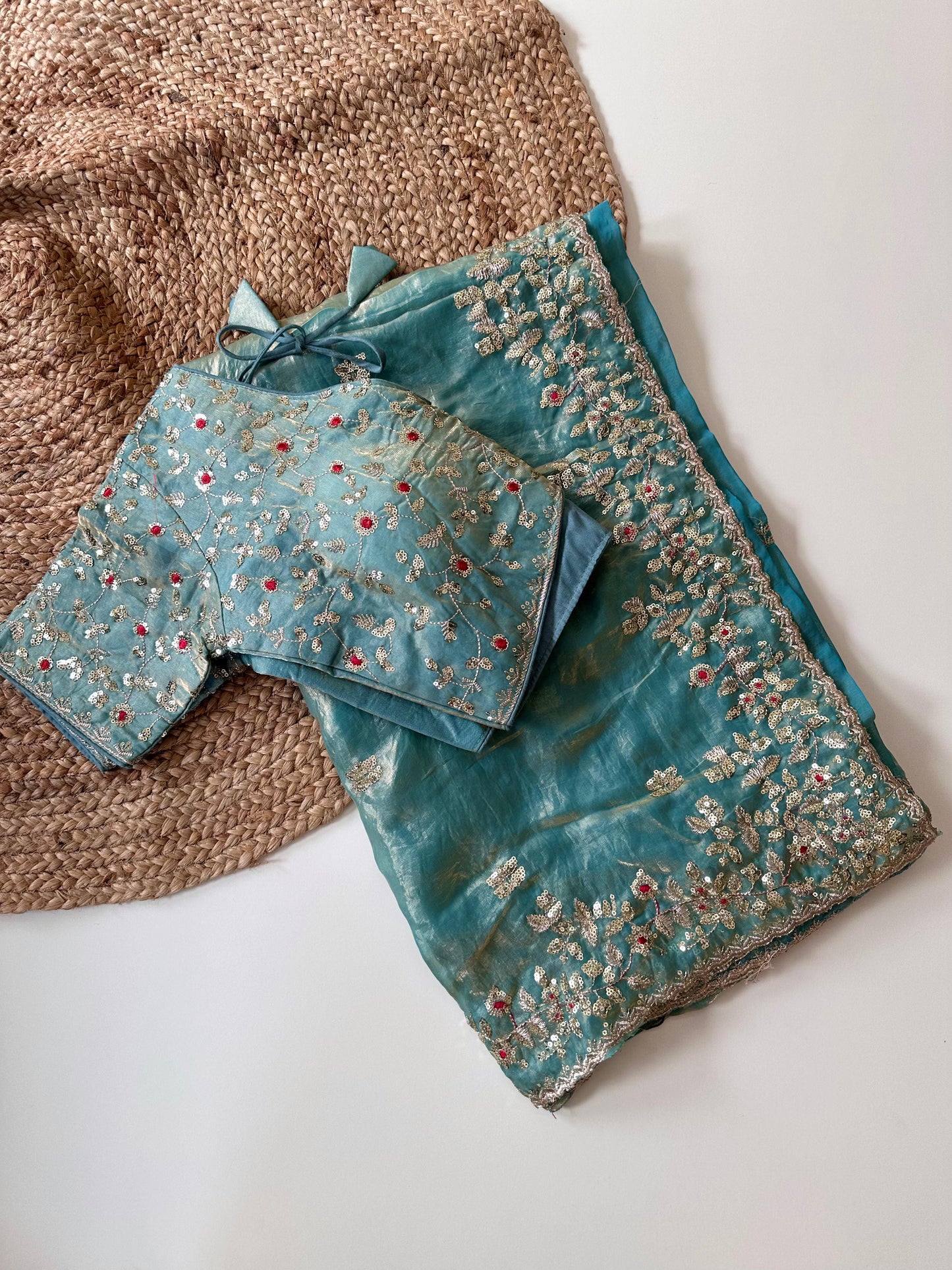 Soft satin silk saree