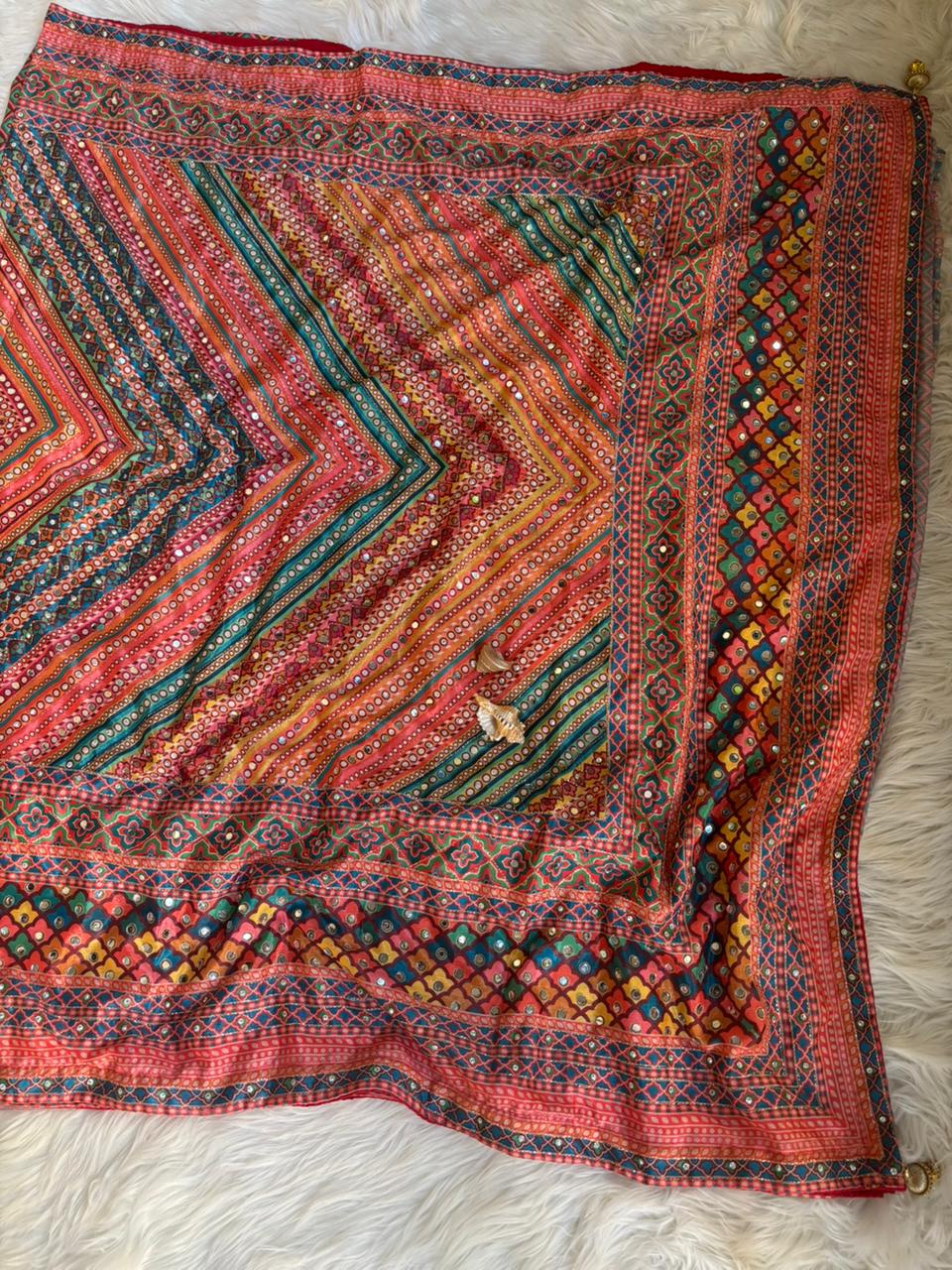 Soft Chinnon with beautiful print