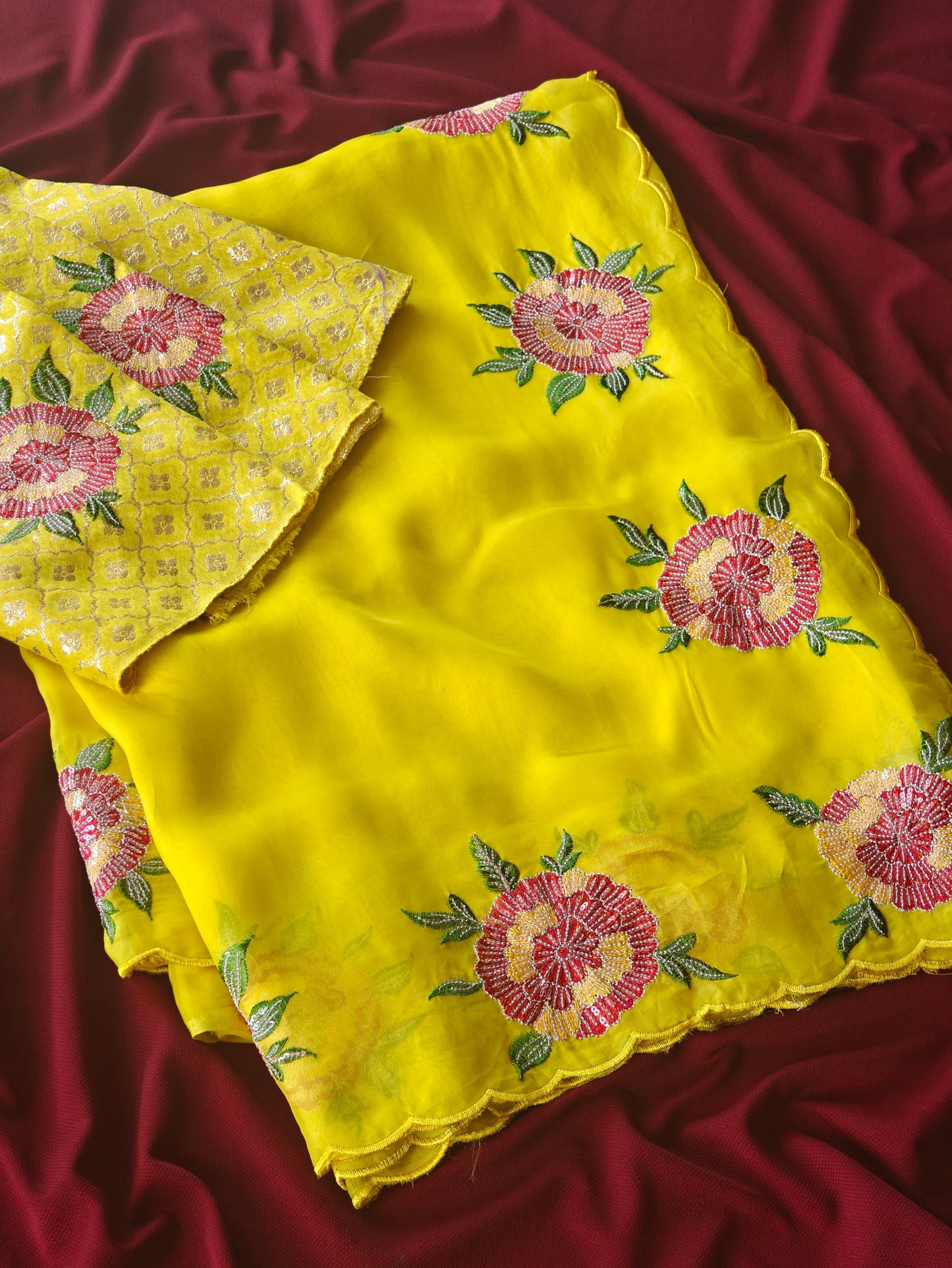 Pure organza sarees