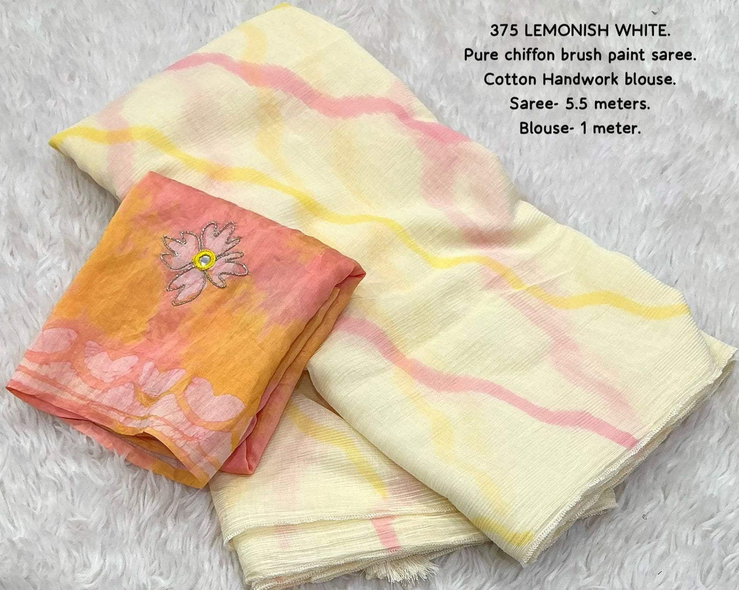 Pure chiffon saree
