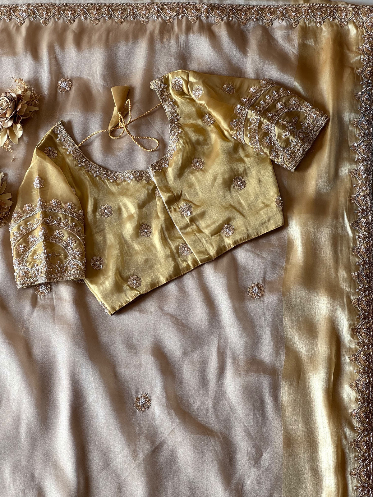 Space silk saree