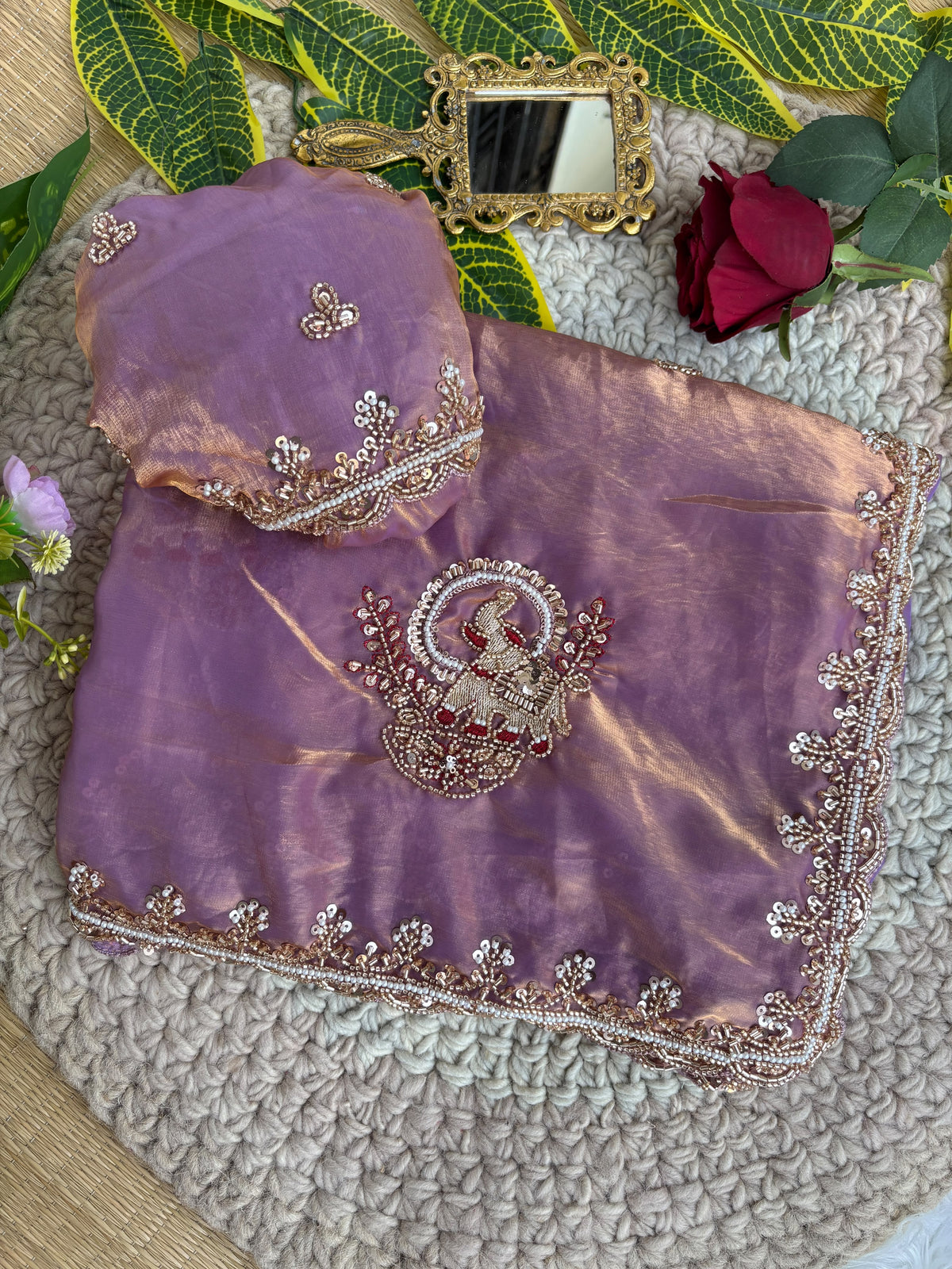Very soft elegant nd rich look sartin saree